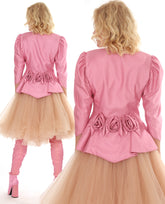 Vintage Y2K Pink Peplum Jacket